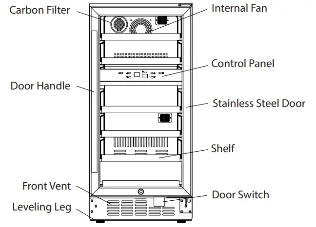 EdgeStar CWR263DZ Wine Refrigerator - fig