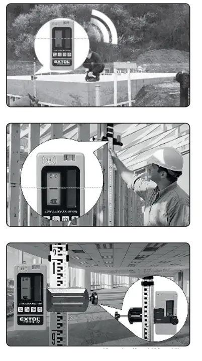 EXTOL PREMIUM 8823390 Laser Receiver-Detector 1