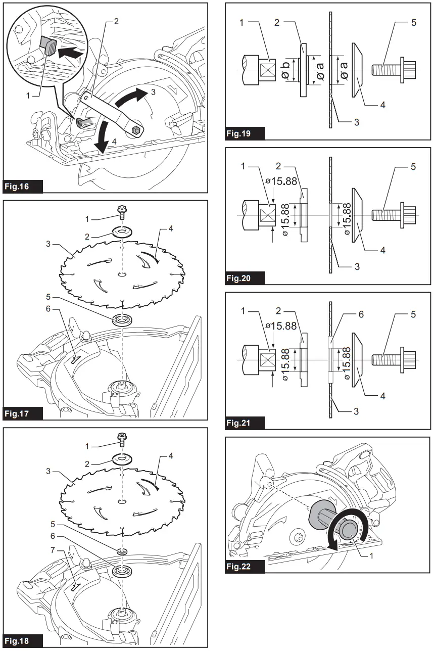 makita RS002G Cordless Rear Handle Saw - fig5