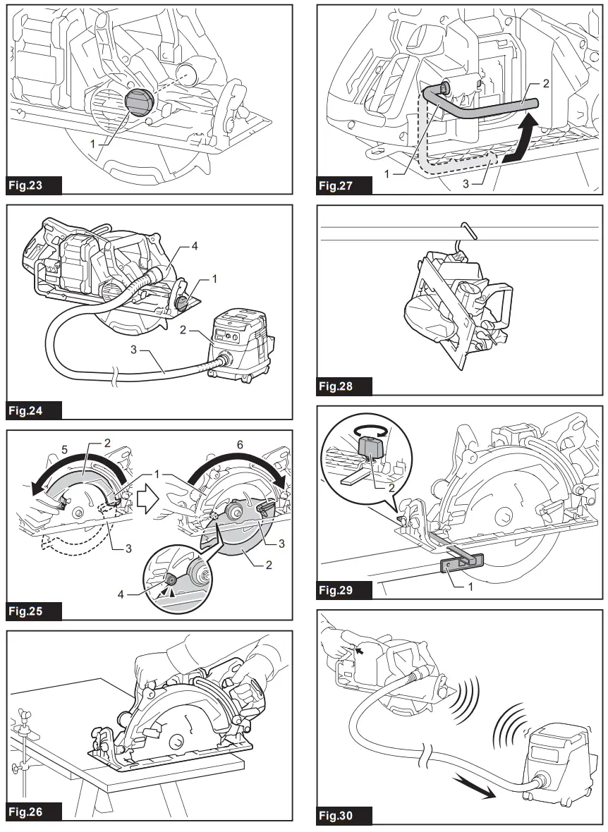 makita RS002G Cordless Rear Handle Saw - fig6