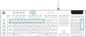 a close up of a keyboard