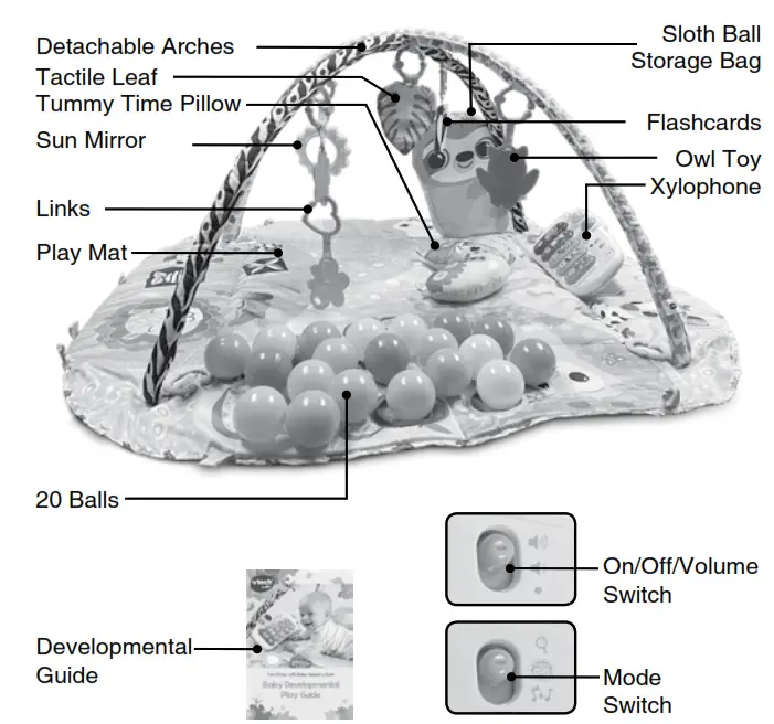 vtech 550003 7-In-1 Grow with Baby Sensory Gym - fig 4