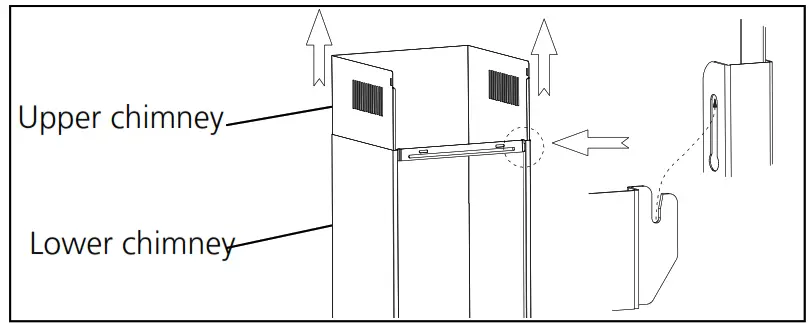 caple CGC610CGC710CGC910 Chimney Hood - Chimney installation