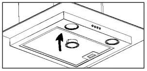 caple CGC610CGC710CGC910 Chimney Hood - REPLACING THE BULB