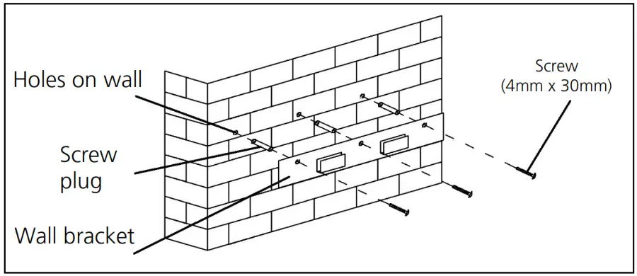 caple CGC610CGC710CGC910 Chimney Hood - bracket