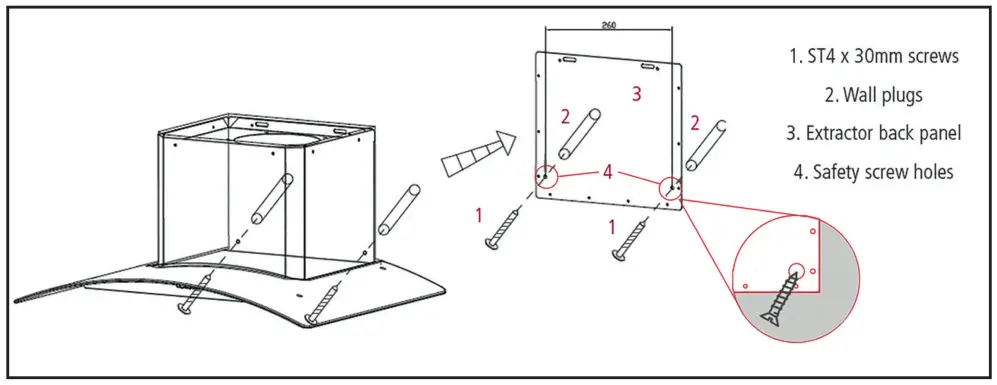 caple CGC610CGC710CGC910 Chimney Hood - hood