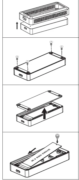 SABRENT EC-WPNE USB 3.2 Rugged Waterproof SSD Enclosure fig 2