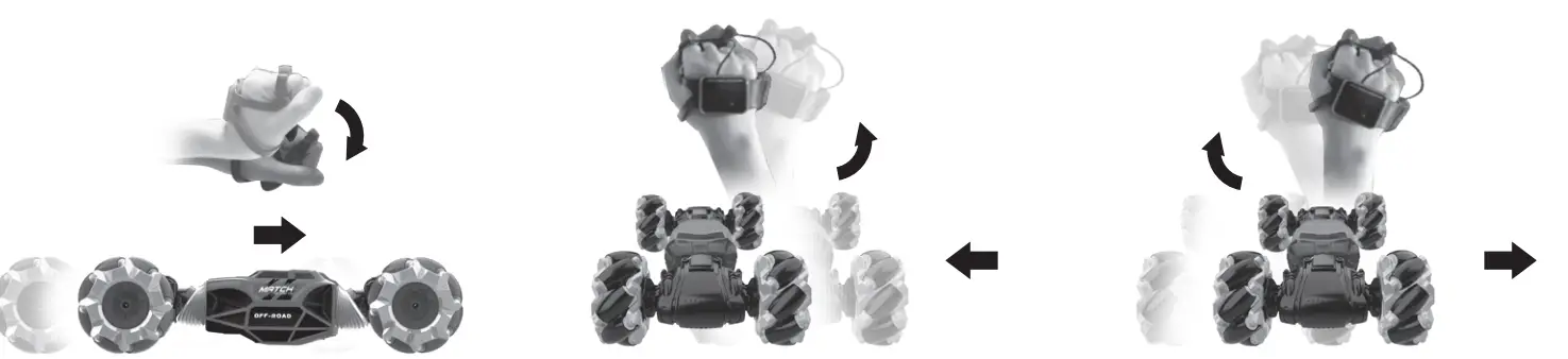 Powerextra 4WD 2.4GHz Remote Control Gesture Sensor Toy Cars - fig8