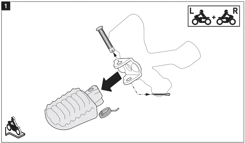 SW-MOTECH FRS.06.011.10200S Ion Footrest Kit - fig1