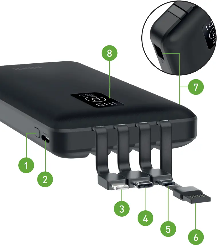 MIXX Integrated 10 PD Power Bank A3