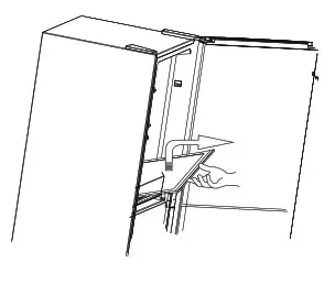 HADEN Fridge Freezer - glass self