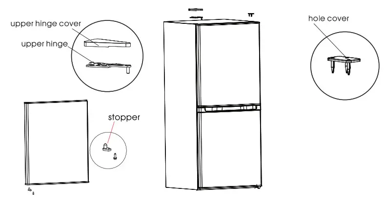HADEN Fridge Freezer - hole cover