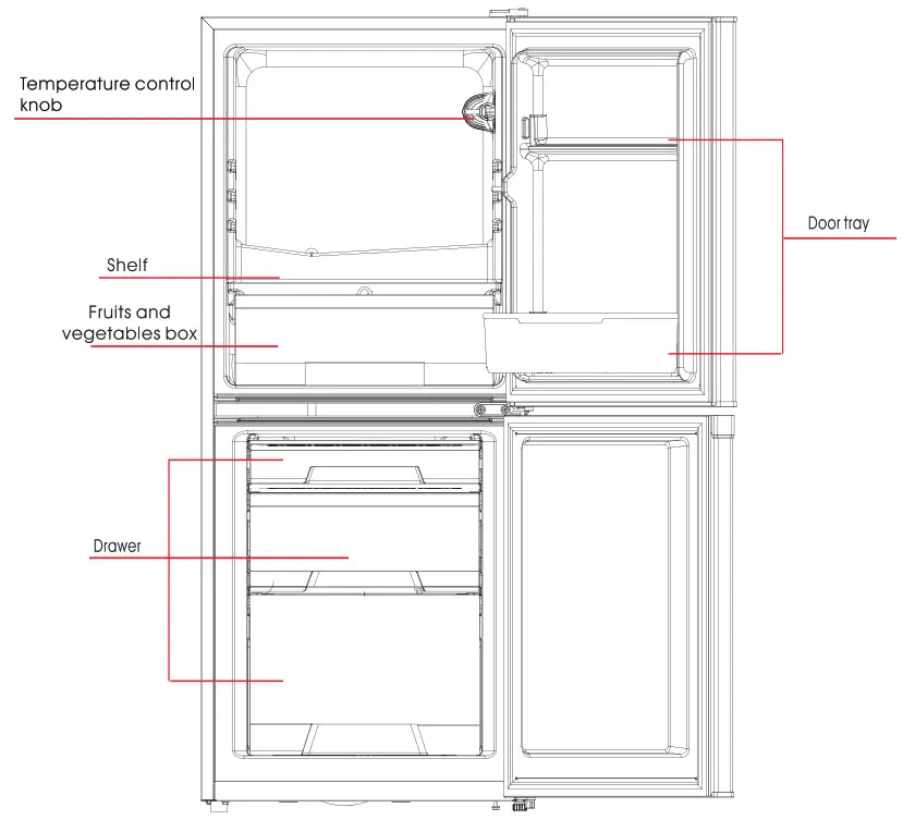 HADEN Fridge Freezer - key