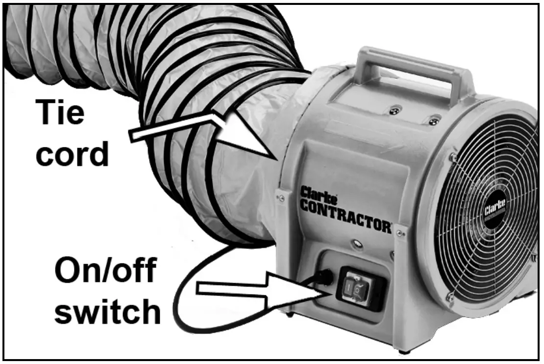 Clarke CON350 110V 12 Inch Ventilator or Air Mover - figure 2