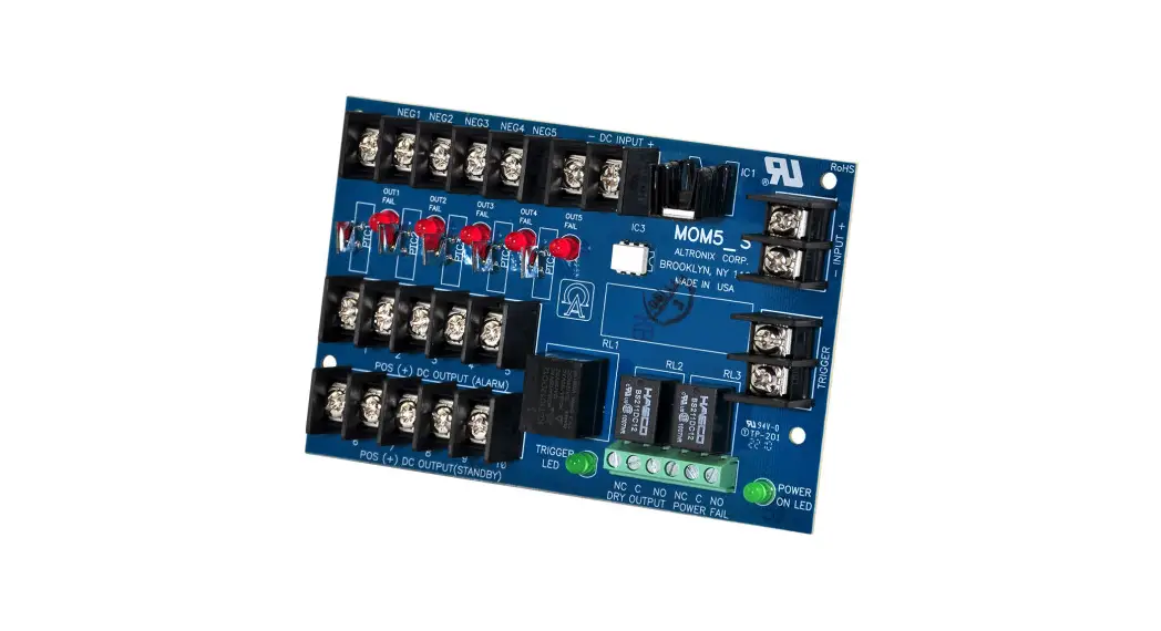 Altronix Mom5c Outlet Access Power Distribution Module Installation Guide