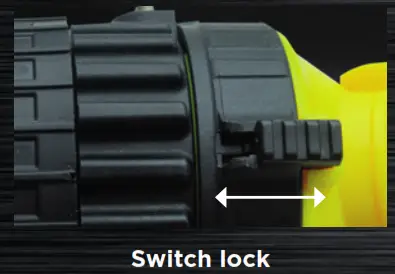 NightSearcher SIGMA ATEX 325 Lumen Right Angled Atex Flashlight - Switch lock