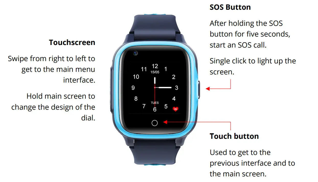 Kids 4G Smart Watch - Figure 2