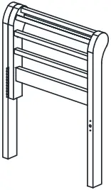 COSTWAY OP70341 Folding Wood Lutyens Garden Bench 04B