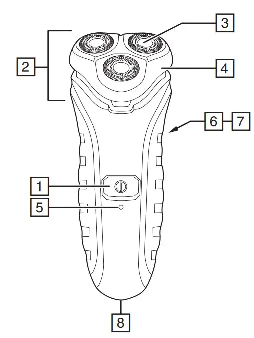 REMINGTON PR1855 Virtually Indestructible Rotary Shaver User Manual - Product Overview