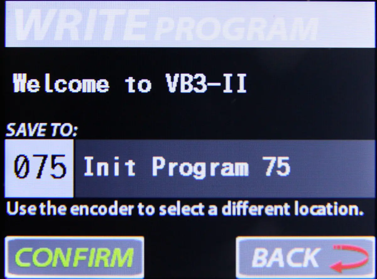 CRUMAR mojo Desktop Ultimate Tonewheel - PROGRAM WRITE