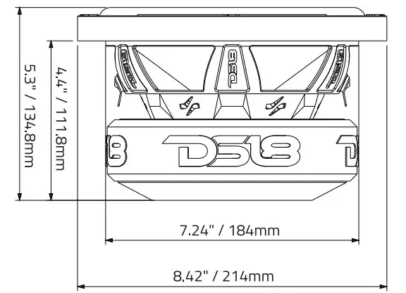 DS18 ZR8.2D 8 Inch Subwoofer - Figure 2