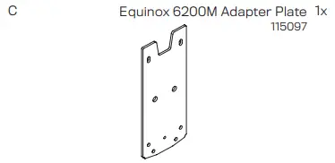 INNOVATIVE MNPA10-6200M PoS Payment Terminal Adapters - Equinox 6200M Adapter Plate