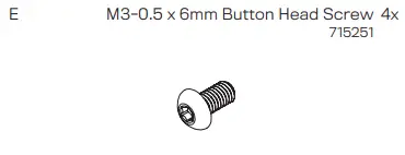 INNOVATIVE MNPA10-6200M PoS Payment Terminal Adapters - M3-0.5 x 6mm Button Head Screw