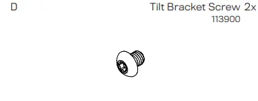 INNOVATIVE MNPA10-6200M PoS Payment Terminal Adapters - Tilt Bracket Screw