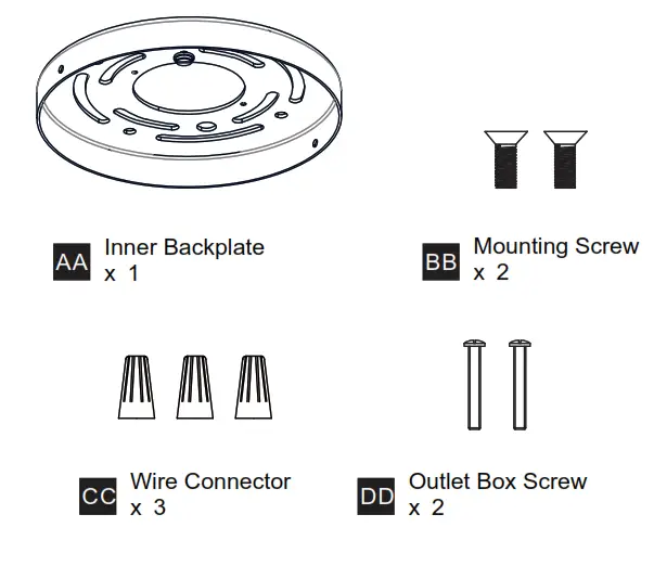 QUOIZEL PCSMA2827WA Soma 23 Watt Integrated LED Whitewashed Walnut Pendant Light - HARDWARE