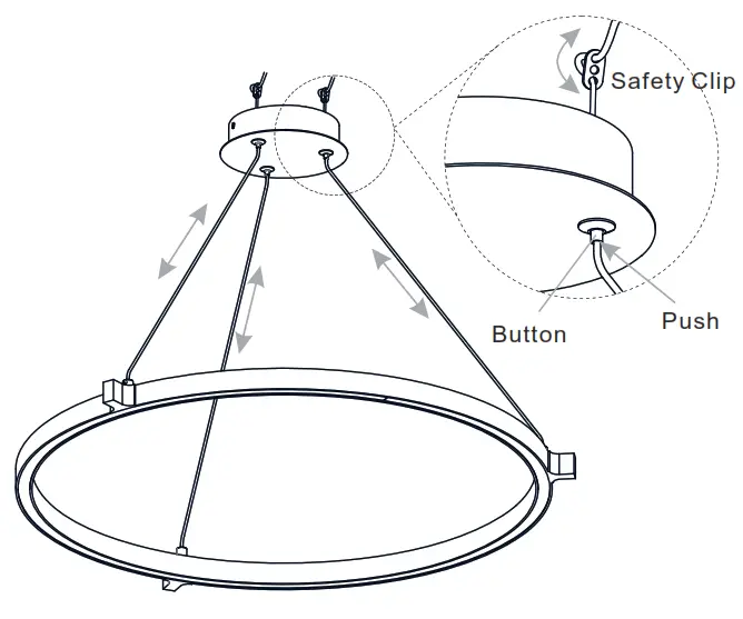 QUOIZEL PCSMA2827WA Soma 23 Watt Integrated LED Whitewashed Walnut Pendant Light - bottom