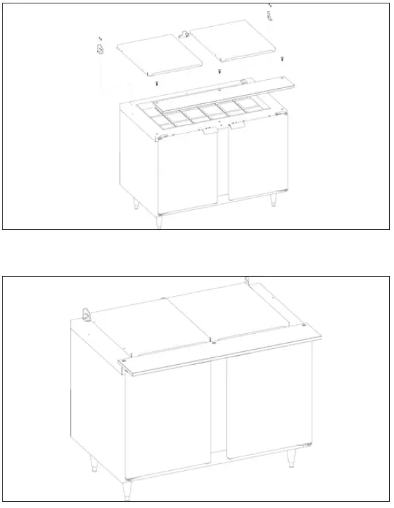 Traulsen-UPT328-D-SB-2-Drawer-Stainless-Steel-Back-Refrigerated-Sandwich-Prep-Table-4