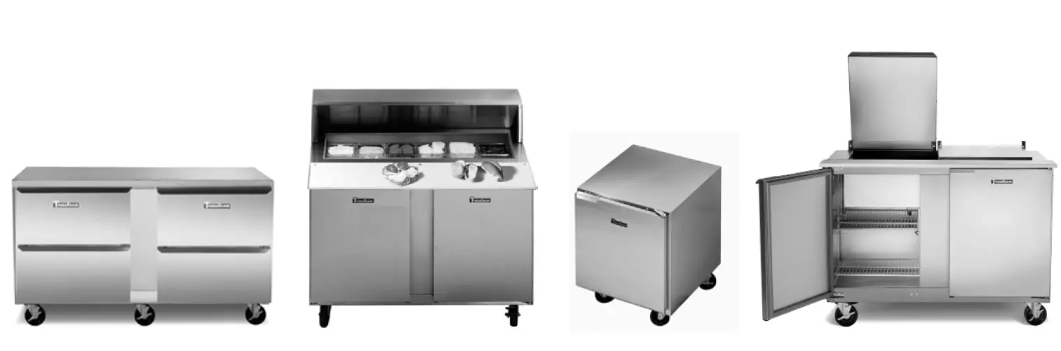 Traulsen-UPT328-D-SB-2-Drawer-Stainless-Steel-Back-Refrigerated-Sandwich-Prep-Table-product-image