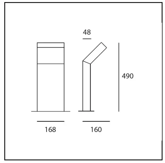 Artemide T082320 Chilone Up Floor Anthracite Gray Ernesto Gismondi - Figure 1