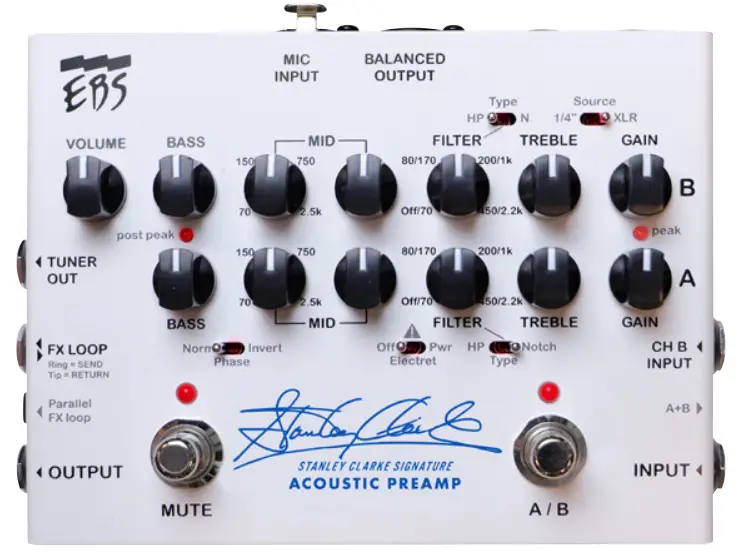 Ebs Stanley Clarke Signature Acoustic Preamp User Manual Ebs Stanley Clarke Signature Acoustic Preamp User Manual