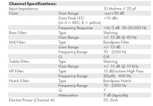EBS Stanley Clarke Signature Acoustic PREAMP User Manual
