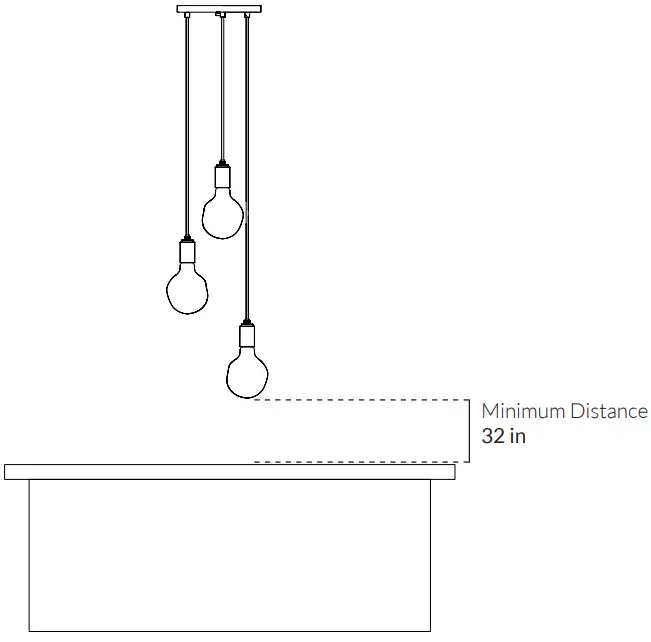 tala Brass Triple Pendant with Sphere IV-FIG5