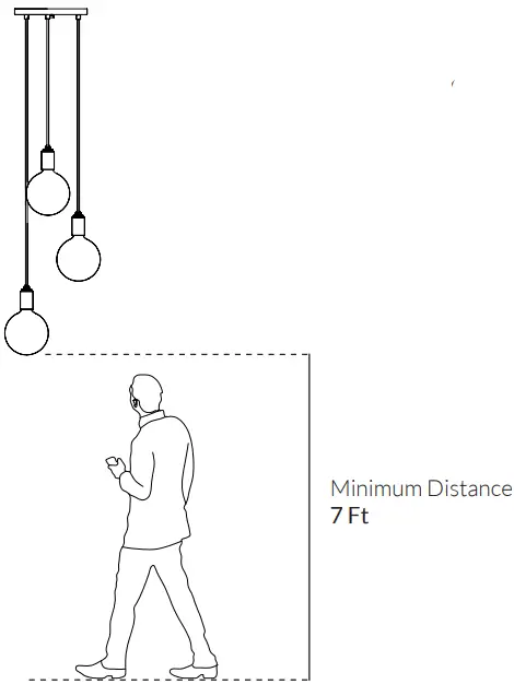 tala Brass Triple Pendant with Sphere IV-FIG6