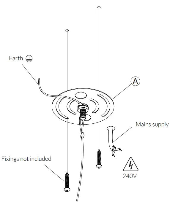 tala Brass Triple Pendant with Voronoi II Suspension Lamp-fig5