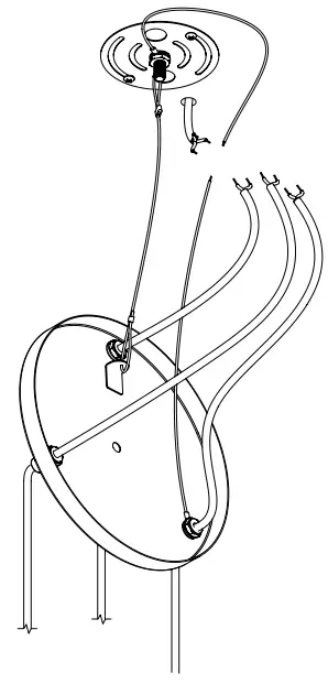 tala Brass Triple Pendant with Voronoi II Suspension Lamp-fig8