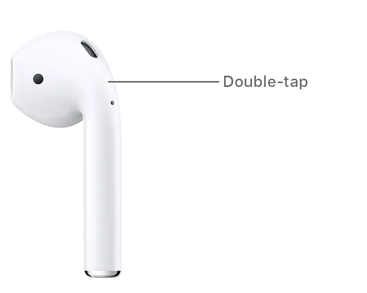 double-tap AirPods