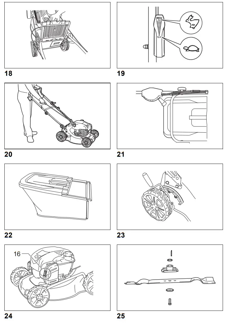 makita PLM4621N2 Petrol Lawn Mower - Figure 4