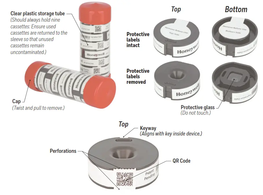 Honeywell 32352460 Air Detective- FIGURE 3.C. CASSETTE FEATURES