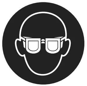 Wear safety goggles icon
