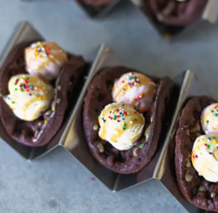 Chocolate Tacos Waffles