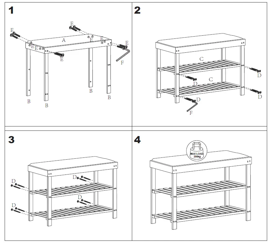 Welltime 9534302794 60 cm Atlantic Sofa with 2 Shelves 2