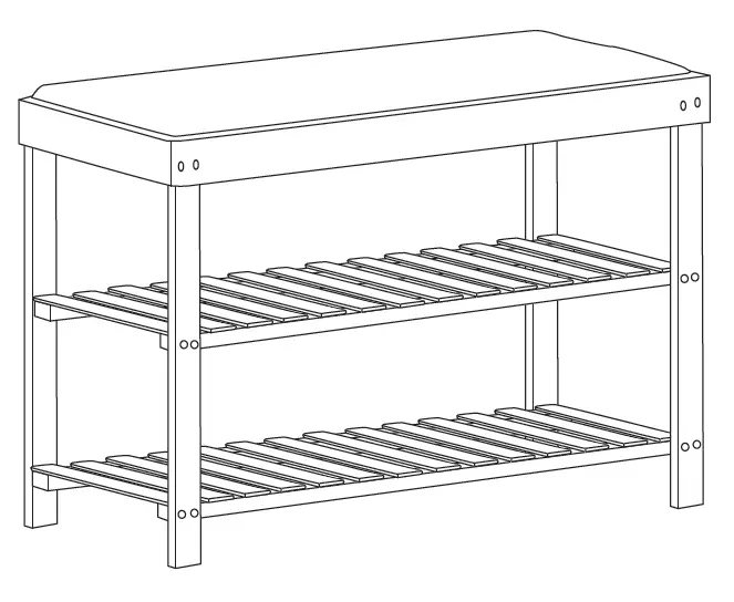 Welltime 9534302794 60 cm Atlantic Sofa with 2 Shelves