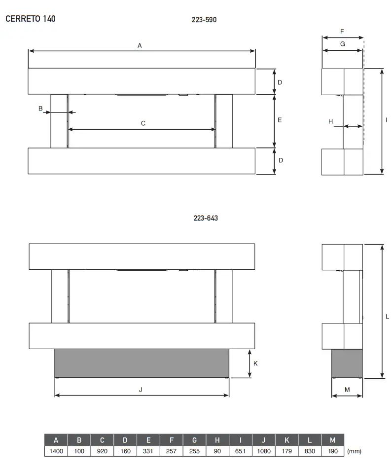 GAZCO Arosa amp Cerreto 140 LED Electric Stove - Fig 10