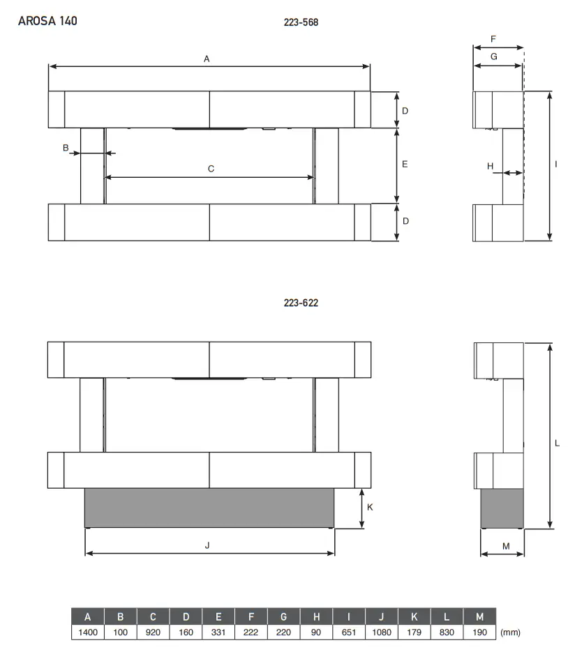 GAZCO Arosa amp Cerreto 140 LED Electric Stove - Fig 9