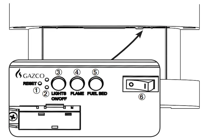 GAZCO Arosa amp Cerreto 140 LED Electric Stove-PANEL