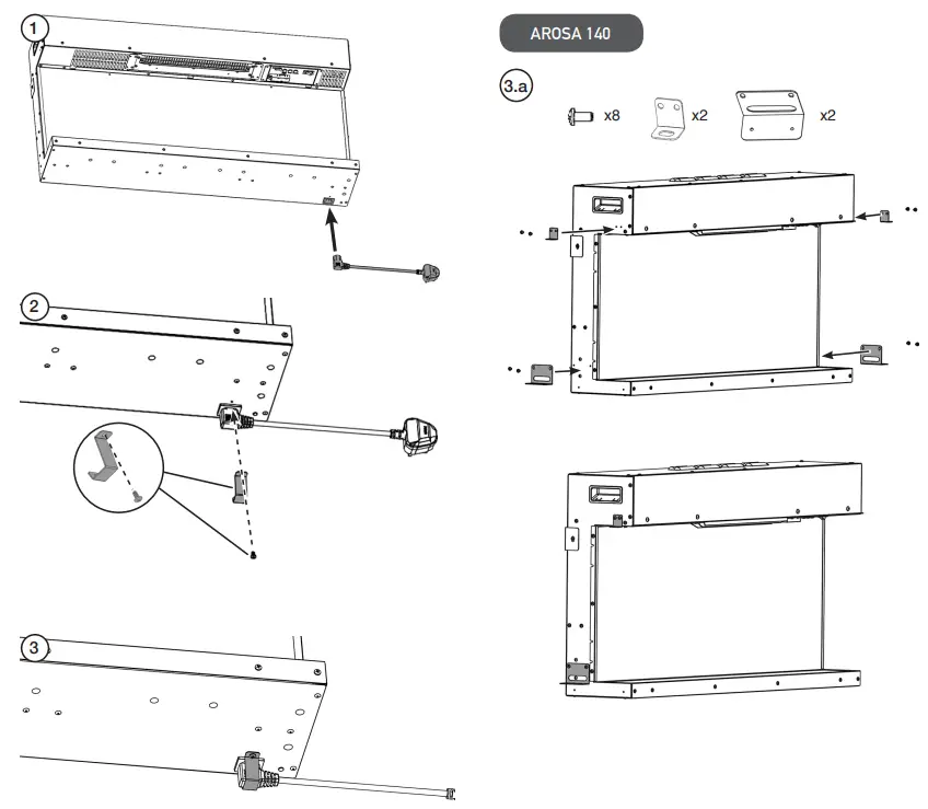 GAZCO Arosa amp Cerreto 140 LED Electric Stove-PANEL